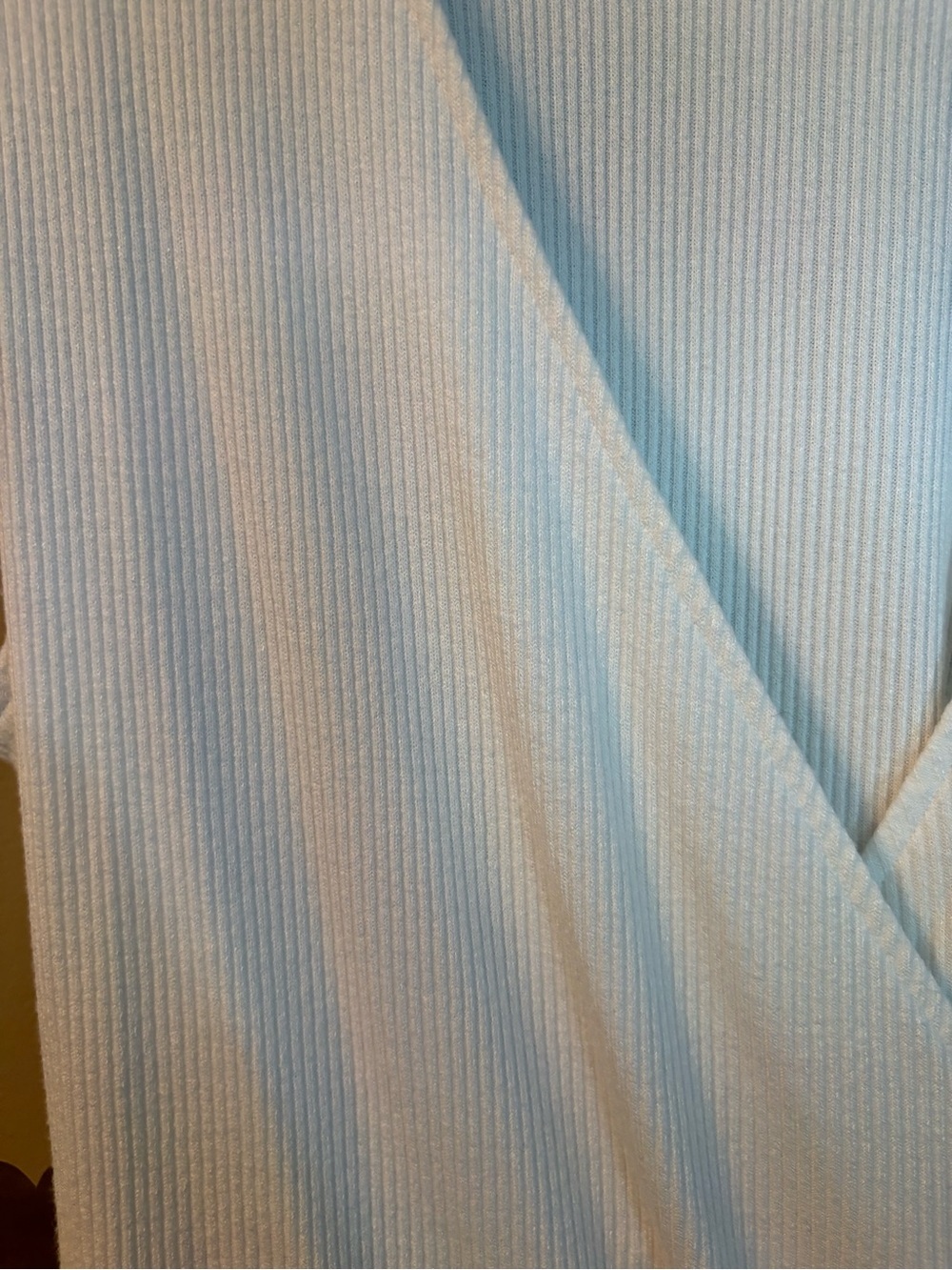 GAP Cream Ribbed Wrap Tank Top - Picture 4 of 8